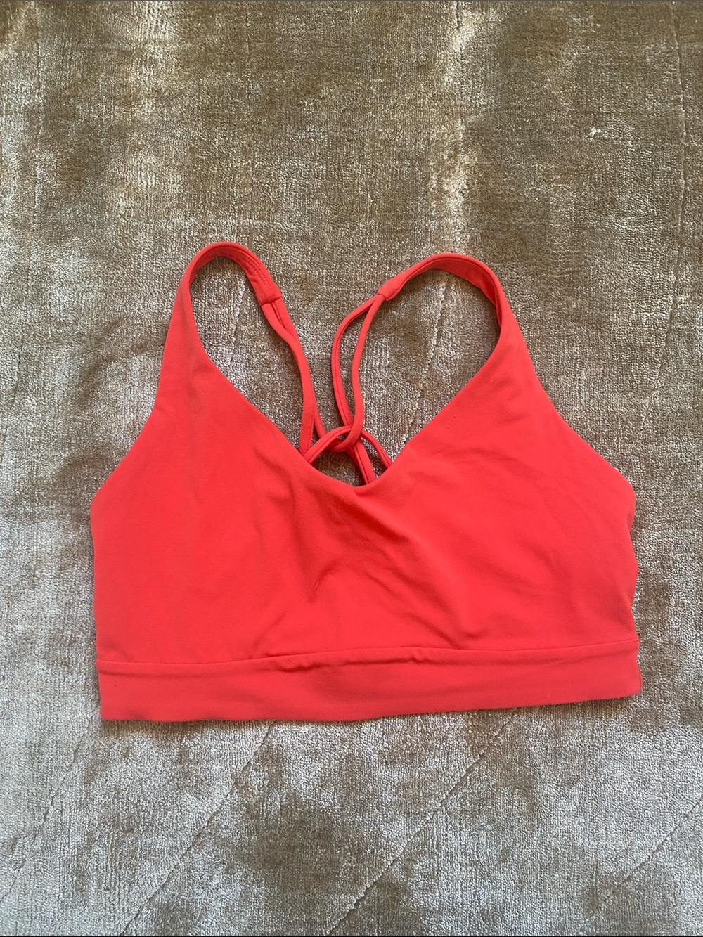 Athleta orange Red solace bra